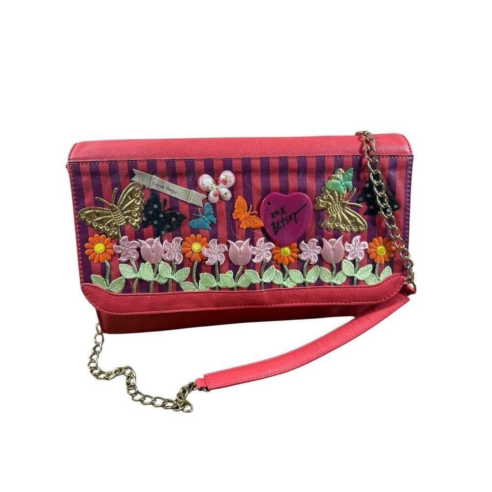 Betsey Johnson Purse Womens Tangerine Love Bug Quirky Whimsical Vintage Rare‎ - Picture 4 of 16